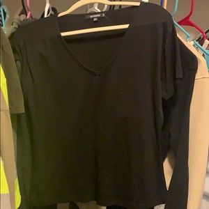 Misguided black v neck